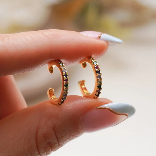 Ear Cuff Line Circonias Colores